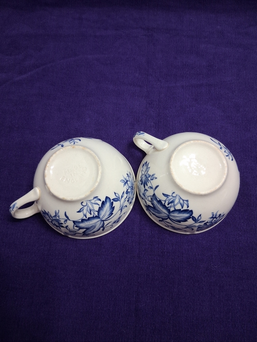 Vintage Malvern Blue Windsor Ware Teacups Saucers Bowls Johnson Bros England - Picture 16 of 16
